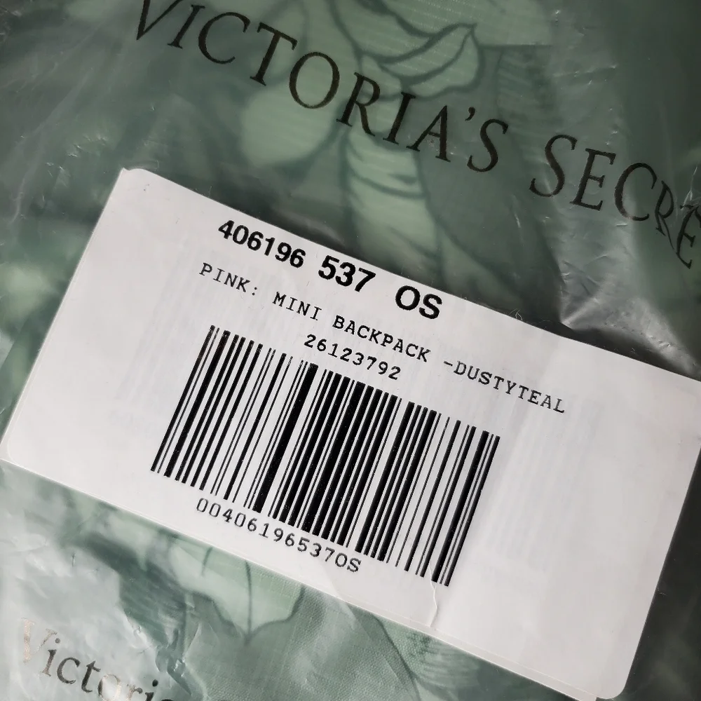 NWT Victoria's Secret VS PINK Mini Backpack Dusty Teal Floral